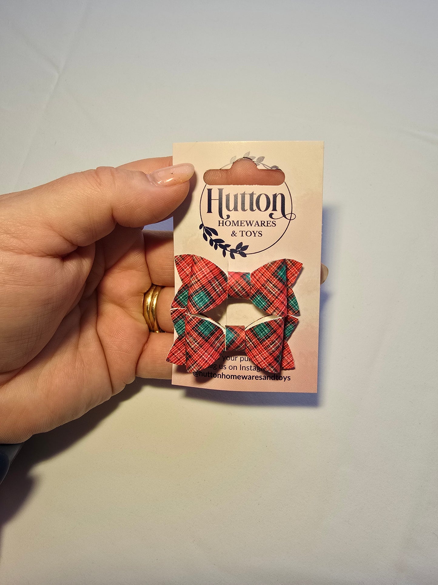 Christmas Mini Posie Hair Clips