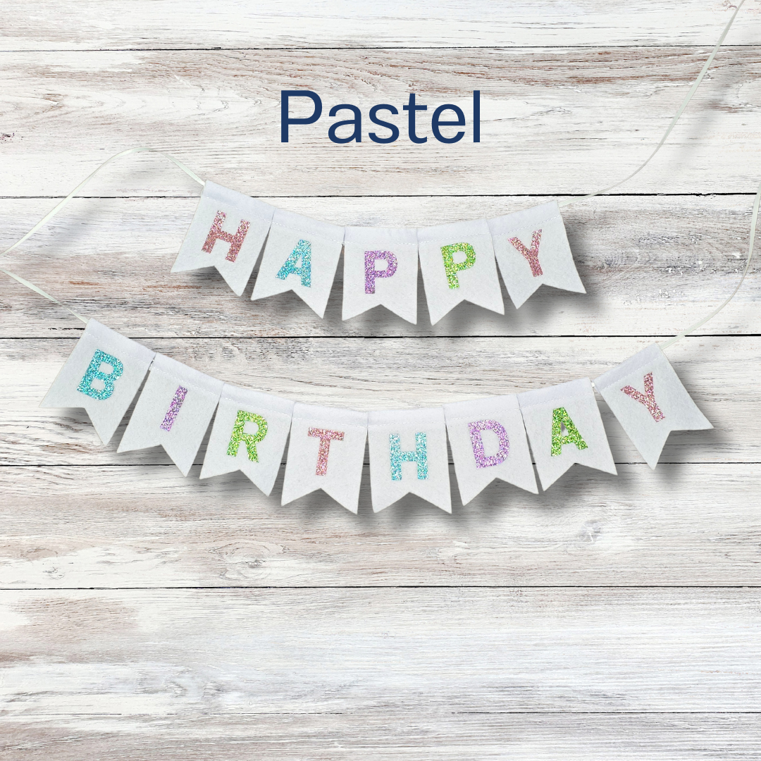 EOL Happy Birthday felt bunting