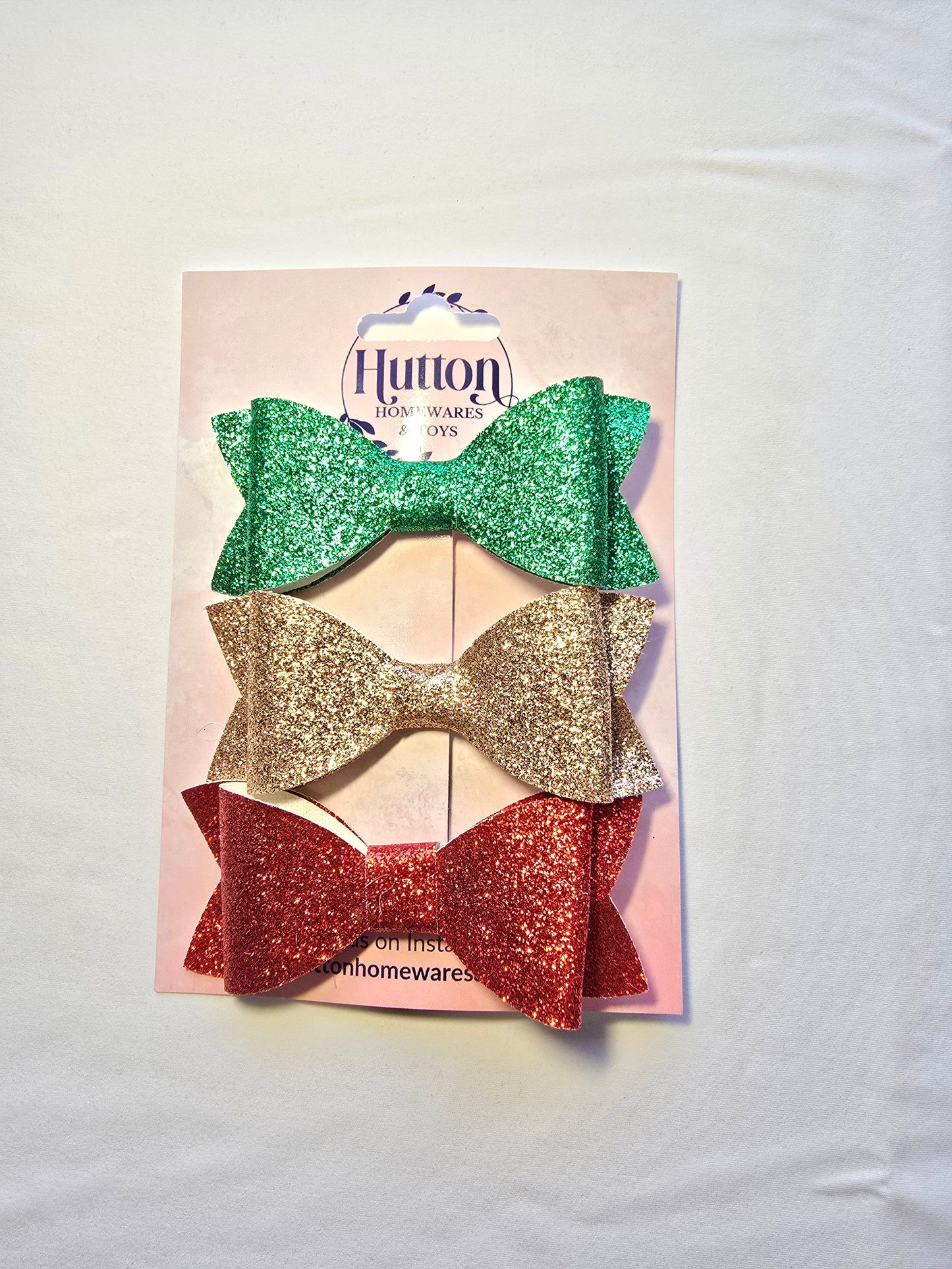 Christmas Large Posie Hair Clips