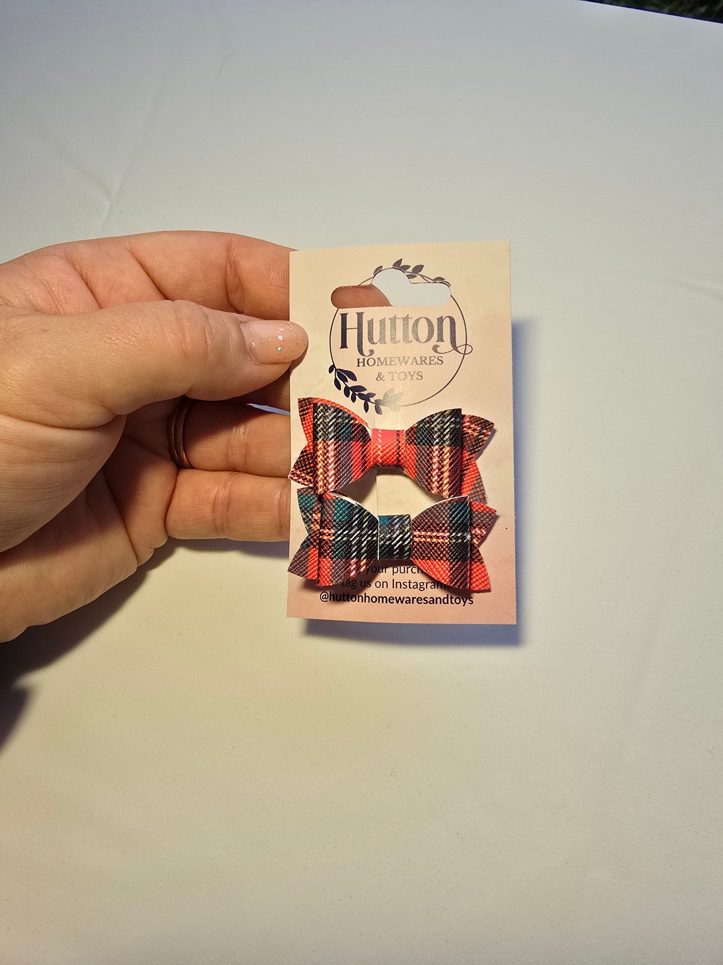 Christmas Mini Posie Hair Clips