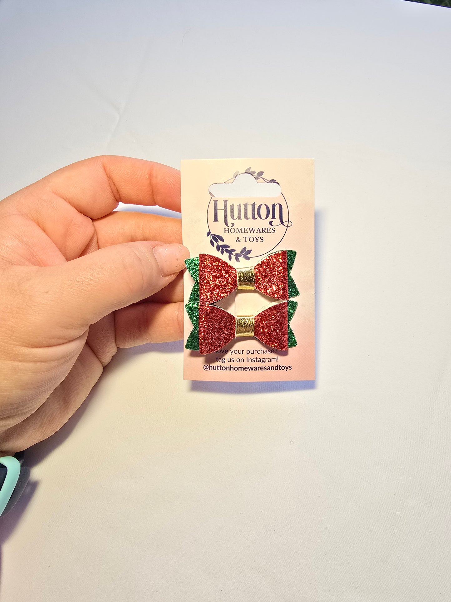 Christmas Mini Posie Hair Clips