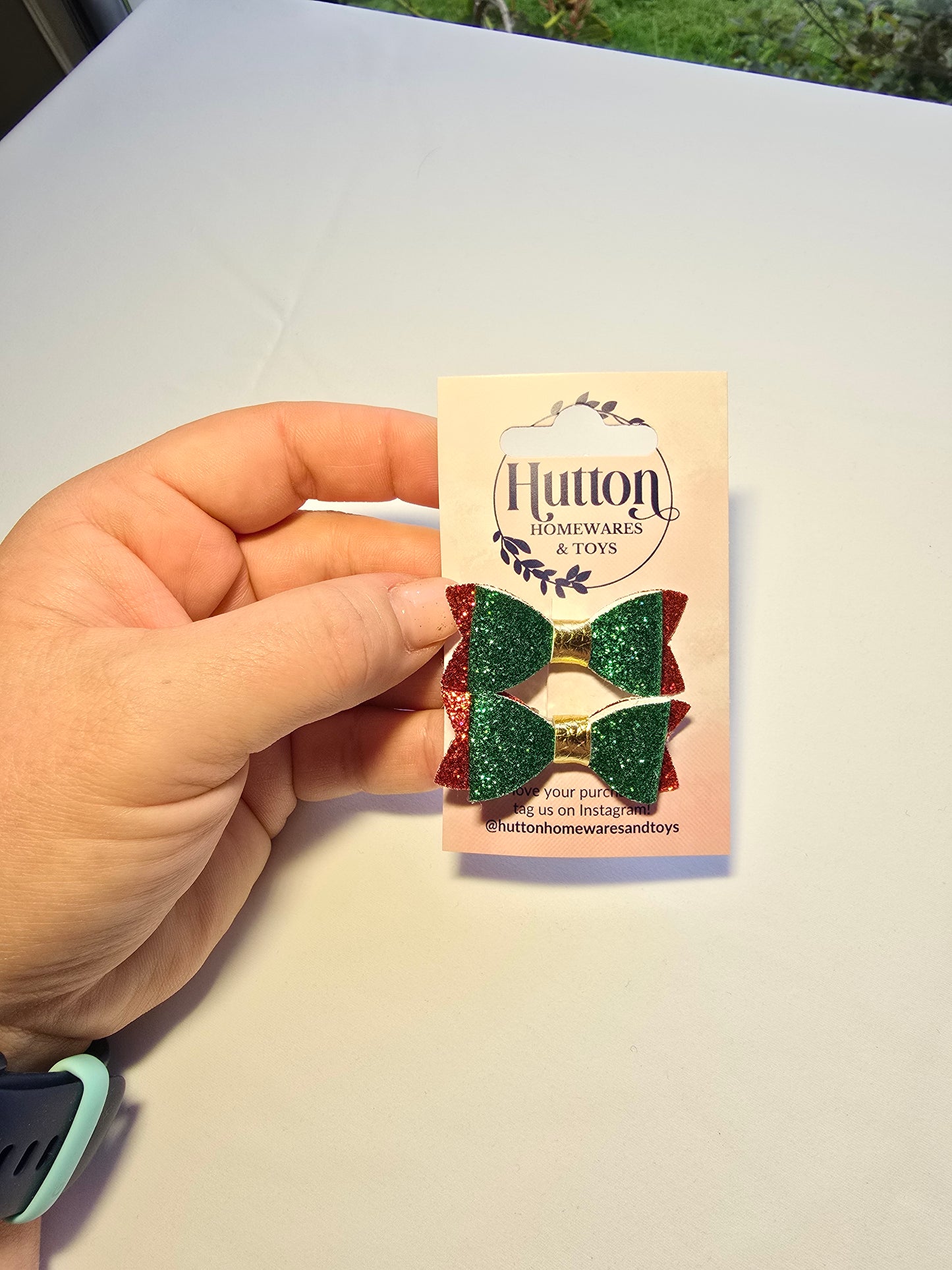 Christmas Mini Posie Hair Clips