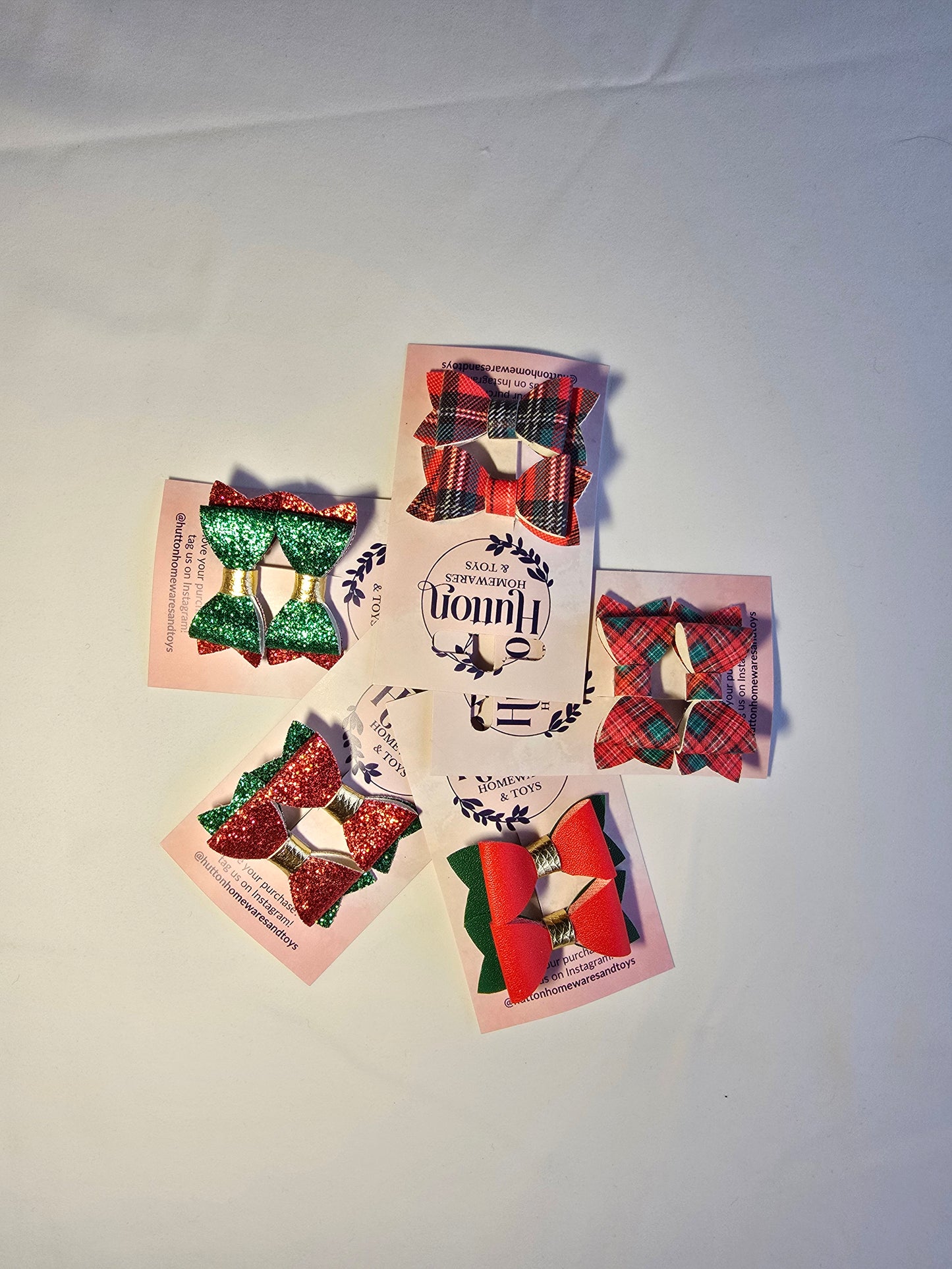 Christmas Mini Posie Hair Clips